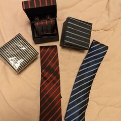 ストライプ柄ネクタイ3本セット