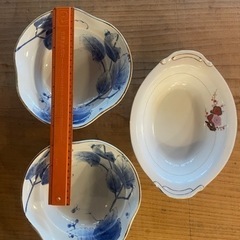 深め　和皿×2  洋皿×1 