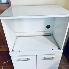 キッチン収納　家具　スライド付きの画像