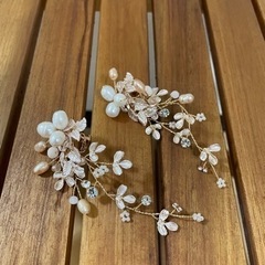 【お取引完了】イヤリング ゴールド パール ブライダル ウェディング アクセサリーの画像