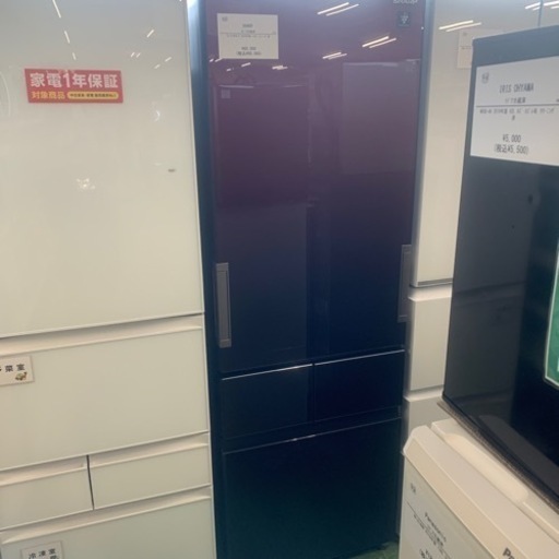 安心6ヶ月保証　SHARP 大型冷蔵庫　SJ-GT42D-R