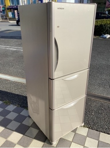 【美品】HITACHI ヒタチ 日立 ノンフロン冷凍冷蔵庫 265L 3ドア 2017年製 R-S2700HV 3ドア冷蔵庫 真空チルド 自動製氷 取説付 動作確認済み