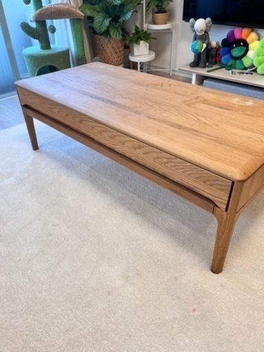 家具 ホワイトオーク無垢材テーブル