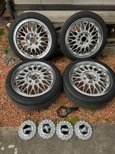 BBS 加工品　PCD100 4穴　４本タイヤ付き