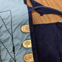 藍染脚絆　８枚　（細め・子供向け）の画像