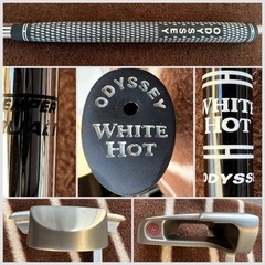 ■オデッセイ パター ホワイトホット ツーボールブレード■ODYSSEY WHITE HOT 2-ball BLADE 初代？初期型■34インチ 右用パター メンズ用パター■ゴルフクラブの画像