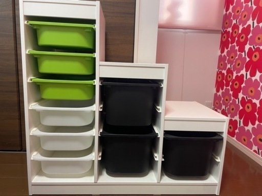 商談中】IKEA トロファスト収納BOXもセット (Nina) 静岡の収納