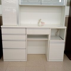 ★ジモティ割あり★ 高橋木工所 レンジボード 白 H200×D50×W160.5 クリーニング済み TJ4820