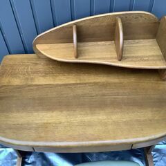 学習机　浜本工芸　(本棚・机・キャビネット・椅子セット)の画像