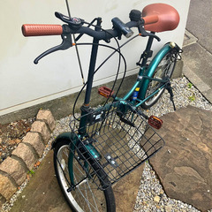変速ギア付‼【20インチ】折りたたみ自転車の画像