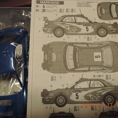 タミヤ　スバルインプレッサ　WRC  2001 　おまけ付きの画像