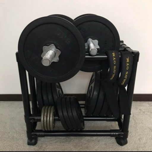 ラバーダンベル60kg +インクラインベンチ セット