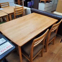 ニトリのベンチダイニング モデル：アルナス12080LBR