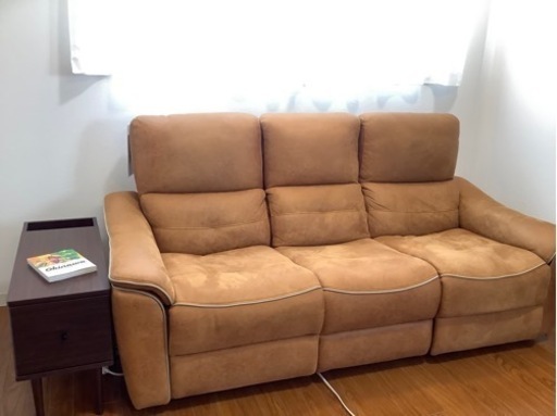 家具 ソファ 3人掛け電動リクライニングソファ