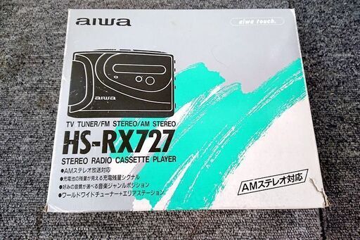 山口)【動作未確認】AIWA　アイワ　カセットプレーヤー　HS-RX727　 ◆BIZ1150FCY MC13A