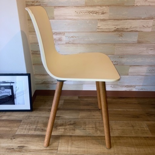 VITRA HAL WOOD WHITE CHAIR