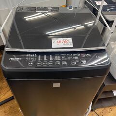 リサイクルショップどりーむ鹿大前店　No8885 洗濯機　ハイセンス　2021年製♪　人気のブラックカラー♪