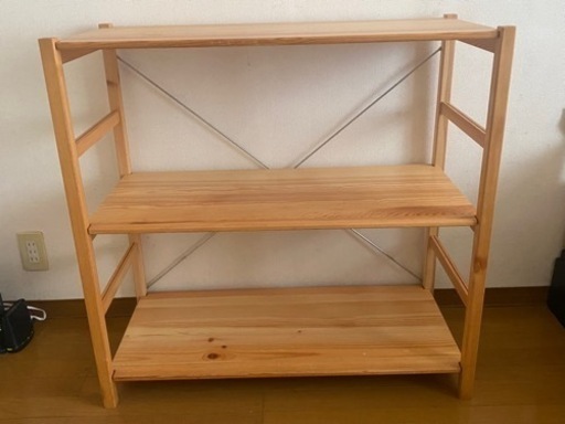 無印良品　パイン材ユニットラック
