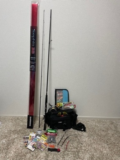 海釣り竿、リール、バックその他セット