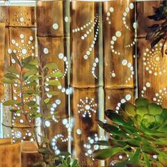 和の心.｡:*+゜竹灯り.｡:*+゜竹灯籠　インテリアの画像