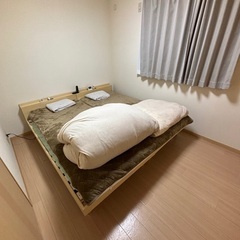 シングルベッド2つ（フレームのみ）