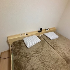 シングルベッド2つ（フレームのみ）の画像