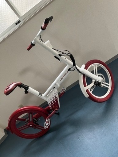 HONBIKE ホンバイク　チェーンレス電動自転車 WHITE/RED