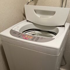 洗濯機譲ります。引き取り運搬できるかたお願いします。3／21までに希望者がいらっしゃなければ処分いたします。の画像