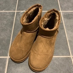 ムートン　ショートブーツ　キャメル　23.5㎝