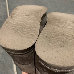 ムートン　ショートブーツ　グレー　23.5㎝の画像