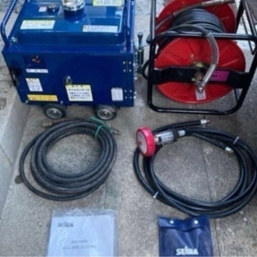 商品の説明を見て下さい　価格の事が書いてあります　配達の件も書いてあります　引き取り限定 最終値下げ 新品同様 高圧洗浄機 SEIWA ジェットクリーン JC-1513SLN 発電機 給排水ホースセット 商品の説明を見て下さい　ガソリンエンジン 精和産業
