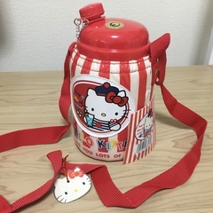 【未使用】キティちゃんストロー付き水筒