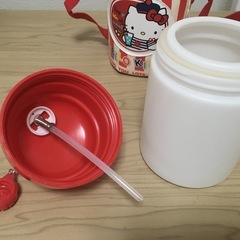 【未使用】キティちゃんストロー付き水筒の画像