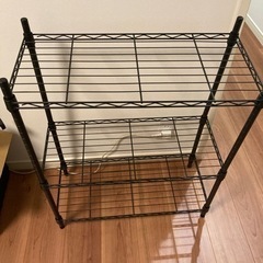黒　スチールラック　88x25x100の画像