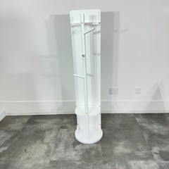 物置付き回転式姿鏡の画像