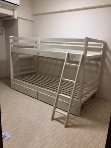 ニトリ　二段ベッド　引き出し付
