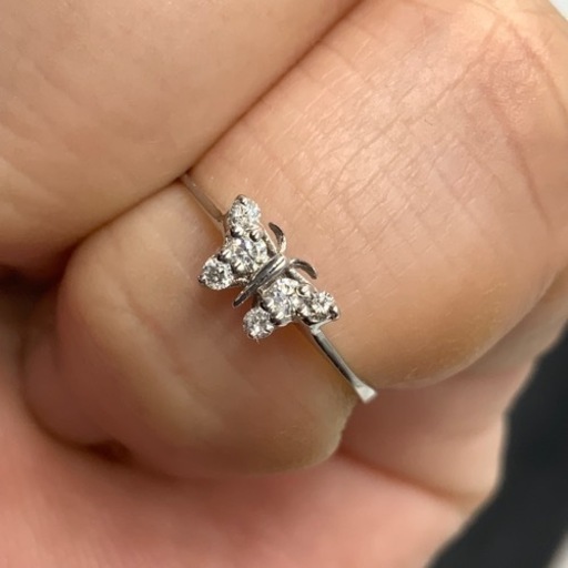 売り切れました。K18 18金　ダイヤモンドリング　0.7g ダイヤ　 0.08ct