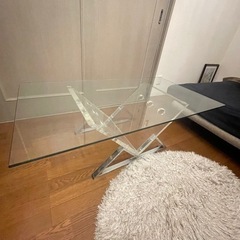 ガラス　ローテーブル
