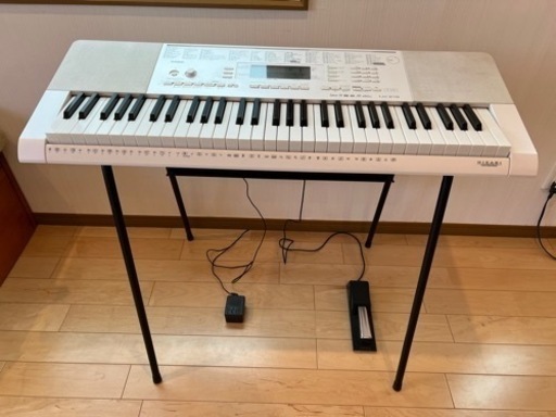 カシオ光ナビキーボード CASIO LK-218＋フットペダル＋純正スタンド