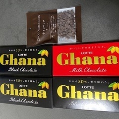 ガーナチョコレート2枚とチョコチップ