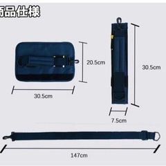 【新品未使用】手持ちゴルフクラブケース　黒の画像