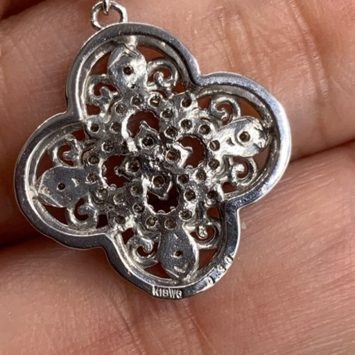 売り切れました。K18WG 18金ホワイトゴールド　ダイヤモンドネックレス　4.9g ダイヤ0.3ct