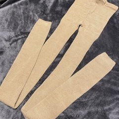 【美品】UNIQLO ユニクロ　スパッツ　レギンス　ベージュ　ヒ...