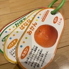知育おもちゃ　リングカード　写真　野菜　くだもの　こども　せいかつ　季節　食べ物の画像