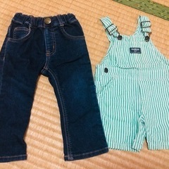 ジーンズ、サロペット　　80センチ