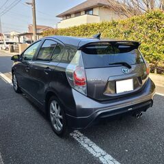 アクア1.5G　ＴＲＤエアロ　H24　車検7/5　走行41000キロ　純正ナビ＆フルセグTV　カラーバックカメラ　ETC　LEDヘッドライト＆フォグ　スマートキー　15AW　シートヒーター　禁煙車の画像