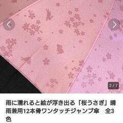 雨が降ると花柄になる傘☂️の画像