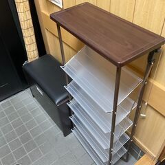 【良品】 シューズラック 折り畳み 下駄箱