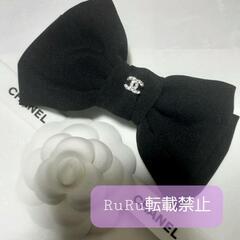 CHANEL シャネル リボン バレッタ ヘアクリップ