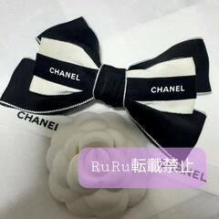 CHANEL シャネル リボン バレッタ ヘアクリップ ブラック